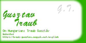 gusztav traub business card